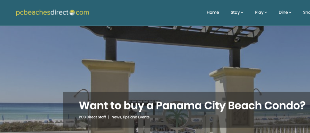 buy a condo on Panama City Beach
